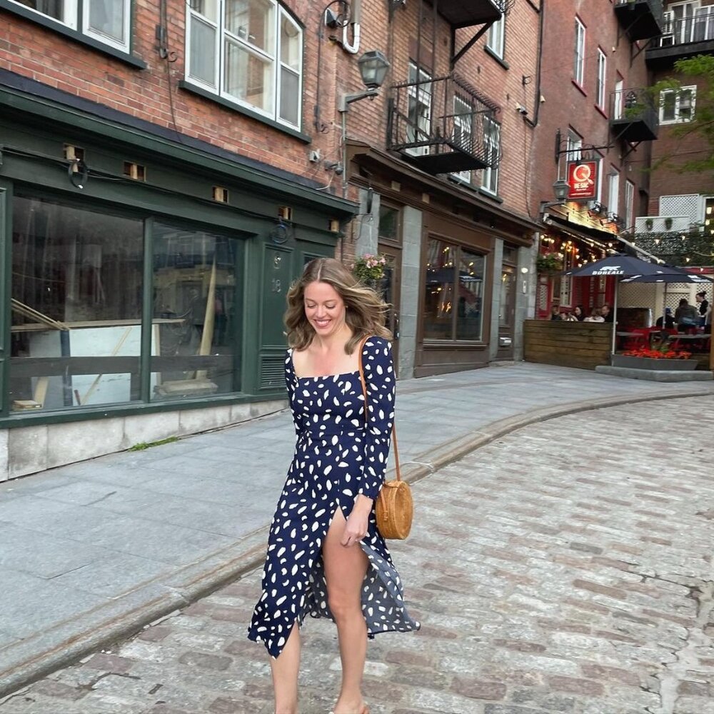 Reformation Sigmund Dress, Size 8, Splatter